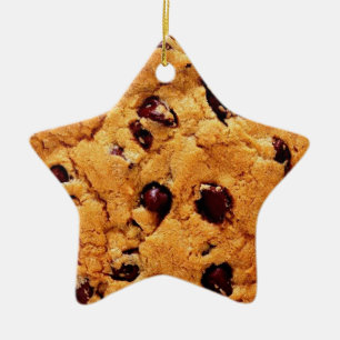 Chocolate Chip Cookie Star Ornament
