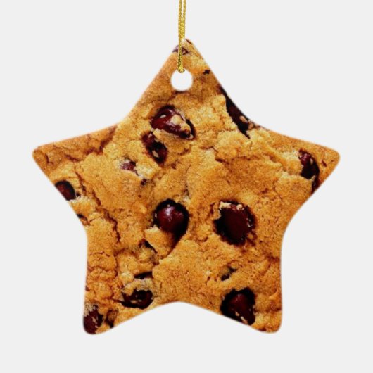 Chocolate Chip Cookie Star Ornament (Voorkant)