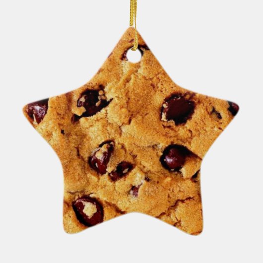 Chocolate Chip Cookie Star Ornament (Achterkant)