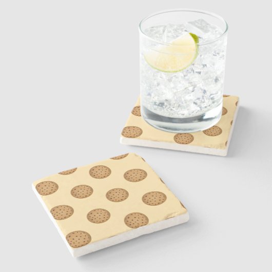 Chocolate Chip Cookie Stenen Onderzetter (Zijkant)