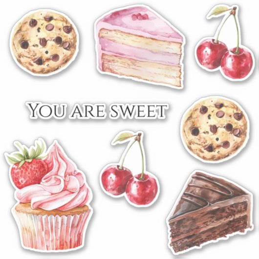Chocolate Chip Cookie Sticker (Voorkant)