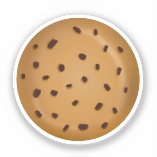 Chocolate Chip Cookie  Sticker (Voorkant)