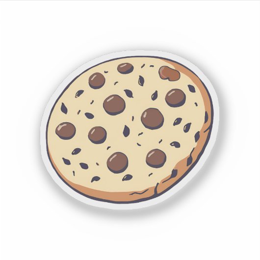 Chocolate Chip Cookie Sticker (Voorkant)