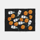 Chocolate Chip Cookies And Milk Funny Costume Fleece Deken (Voorkant (Horizontaal))