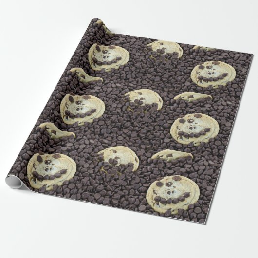 Chocolate Chip Cookies Cadeaupapier (Uitgerold)