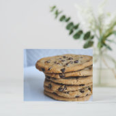 Chocolate Chip Cookies Card Briefkaart (Staand voorkant)