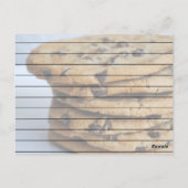 Chocolate Chip Cookies Card Briefkaart (Achterkant)