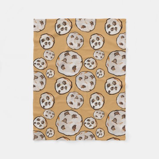 Chocolate Chip Cookies Cookie Fleece Deken (Voorkant)
