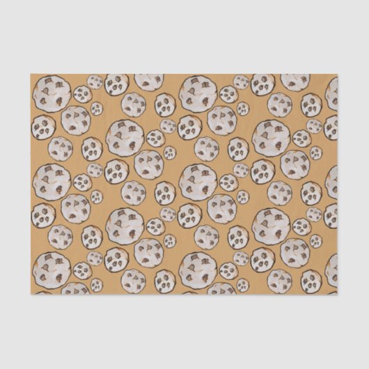 Chocolate Chip Cookies Cookie Tissuepapier (Voorkant)