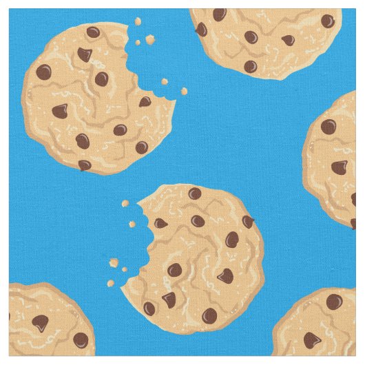 Chocolate Chip Cookies Cute Kinderen Stof (Close Up)
