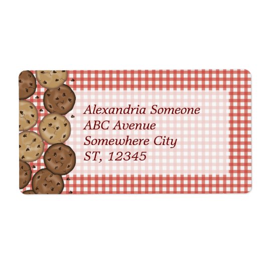 Chocolate Chip Cookies Etiket (Voorkant)