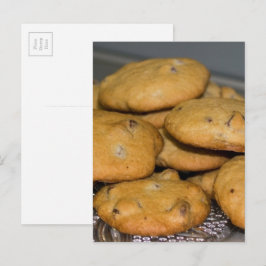 Chocolate Chip Cookies Food Photography Briefkaart
