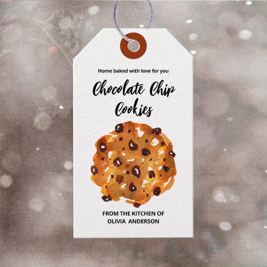 Chocolate Chip Cookies Home Bked Cadeaulabel