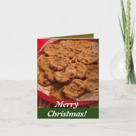 Chocolate Chip Cookies Kerst Kaart