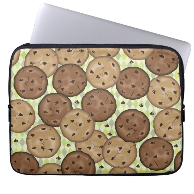 Chocolate Chip Cookies Laptop Sleeve (Voorkant)