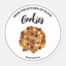Chocolate Chip Cookies met een liefdessticker