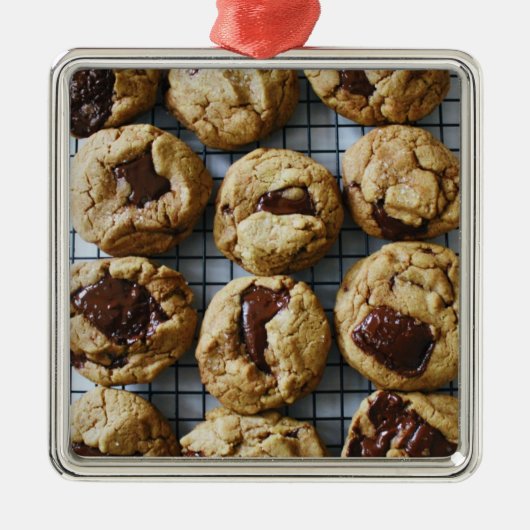 Chocolate Chip Cookies Metalen Ornament (Voorkant)