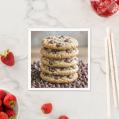 Chocolate Chip Cookies On Chocolate Morsels Servet (Insitu)