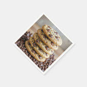 Chocolate Chip Cookies On Chocolate Morsels Servet (Hoek)