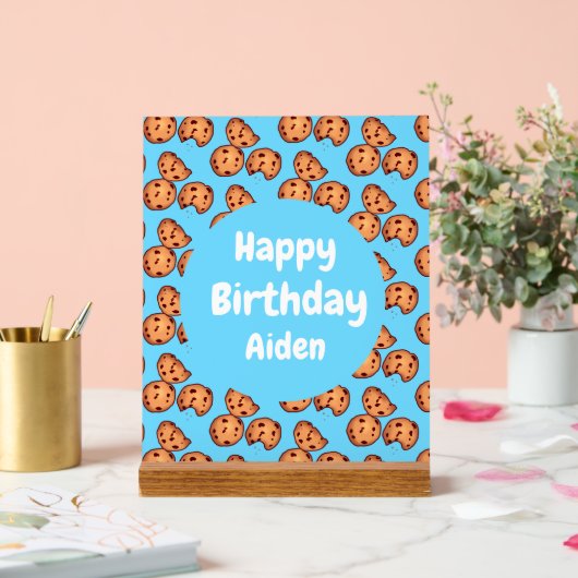 Chocolate Chip Cookies Patroon Acryl Bord (Huwelijk)