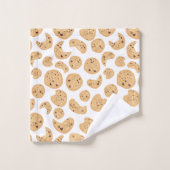 Chocolate Chip Cookies Patroon Bad Handdoek (Wasdoekje)
