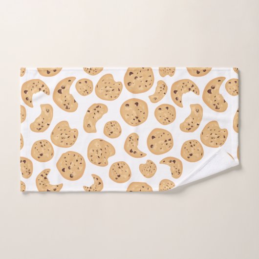Chocolate Chip Cookies Patroon Bad Handdoek (Handdoek)
