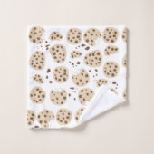 Chocolate Chip Cookies Patroon Bad Handdoek (Wasdoekje)