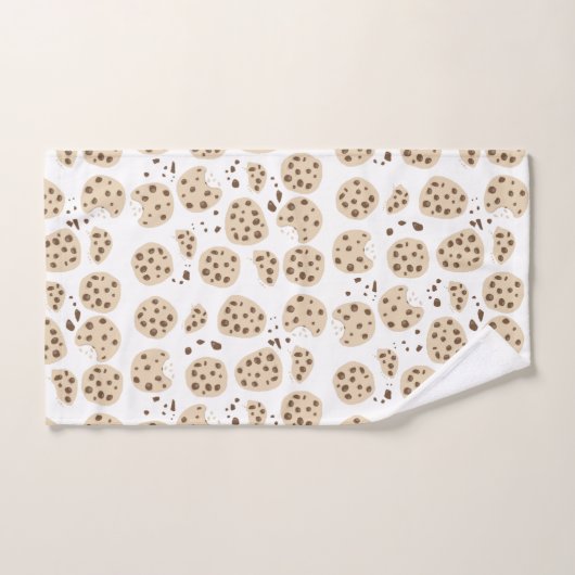 Chocolate Chip Cookies Patroon Bad Handdoek (Handdoek)
