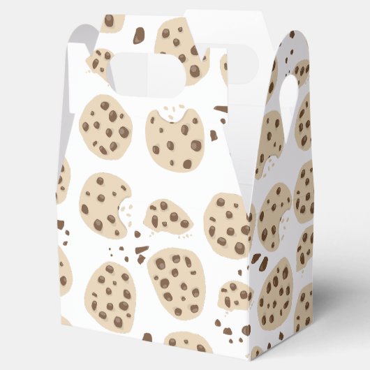 Chocolate Chip Cookies Patroon Bedankdoosjes (Geopend)