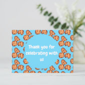 Chocolate Chip Cookies Patroon Bedankkaart (Staand voorkant)