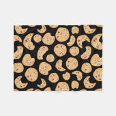 Chocolate Chip Cookies Patroon Fleece Deken (Voorkant (Horizontaal))