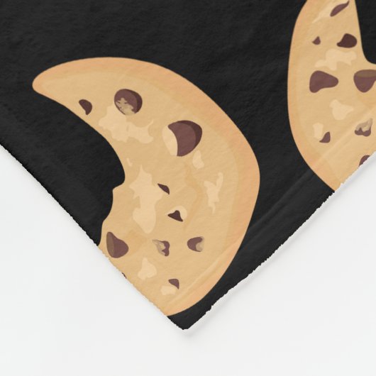 Chocolate Chip Cookies Patroon Fleece Deken (Hoek)