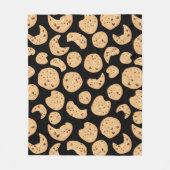 Chocolate Chip Cookies Patroon Fleece Deken (Voorkant)