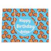 Chocolate Chip Cookies Patroon Groot Cadeauzakje (Voorkant)