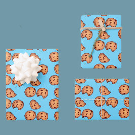 Chocolate Chip Cookies Patroon Inpakpapier Vel