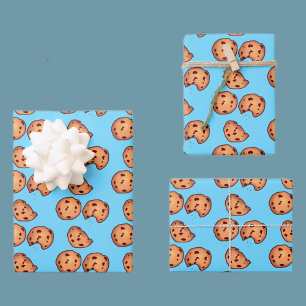 Chocolate Chip Cookies Patroon Inpakpapier Vel