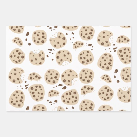 Chocolate Chip Cookies Patroon Inpakpapier Vel (Voorkant 2)