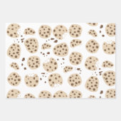 Chocolate Chip Cookies Patroon Inpakpapier Vel (Voorkant)