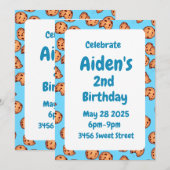 Chocolate Chip Cookies Patroon Kaart (Voorkant / Achterkant)