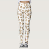 Chocolate Chip Cookies Patroon Leggings (Voorkant)