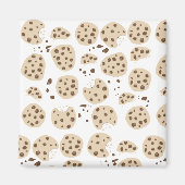 Chocolate Chip Cookies Patroon Magneet (Voorkant)