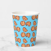 Chocolate Chip Cookies Patroon Papieren Bekers (Links)