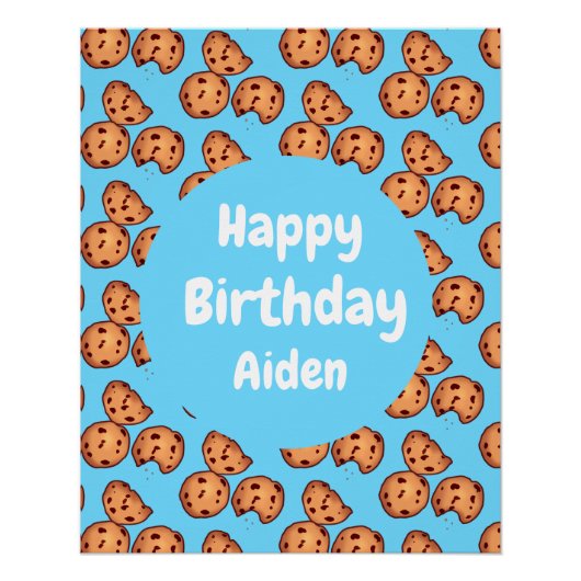 Chocolate Chip Cookies Patroon Perfect Poster (Voorkant)