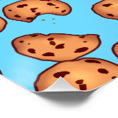 Chocolate Chip Cookies Patroon Perfect Poster (Hoek)