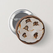 Chocolate Chip Cookies Patroon Ronde Button 5,7 Cm (Voorkant /achterkant)
