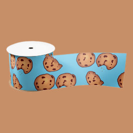 Chocolate Chip Cookies Patroon Satijnen Lint