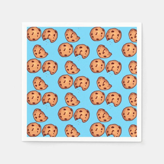 Chocolate Chip Cookies Patroon Servet (Voorkant)
