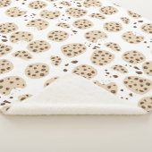 Chocolate Chip Cookies Patroon Sherpa Deken (3/4)