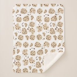 Chocolate Chip Cookies Patroon Sherpa Deken