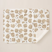 Chocolate Chip Cookies Patroon Sherpa Deken (Voorkant (horizontaal))